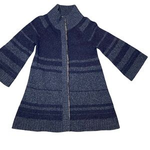 Free People Wool Flannel Sz XS Button Up Jacket Grandmacore Granny Winter